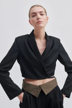 Outlet Almanda Cropped Blazer Kvinde Blazere