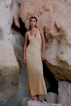 Amalfi Knit Strap Dress Kvinde Kjoler