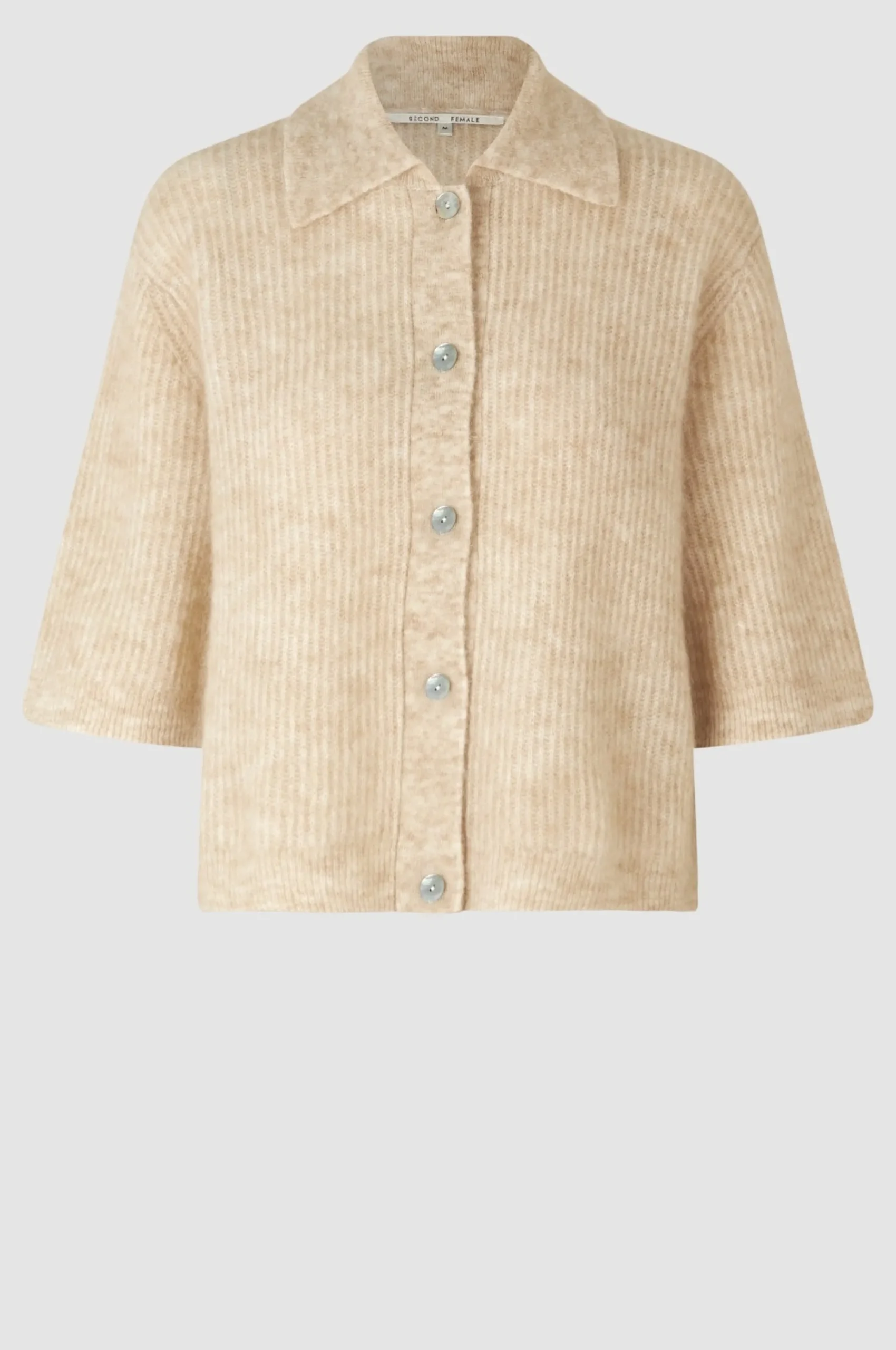 Andrea Knit Collar Cardigan Kvinde Strik Og Cardigans