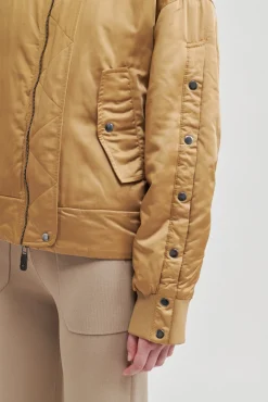 Online Bomber Cropped Jacket Kvinde Jakker Og Frakker