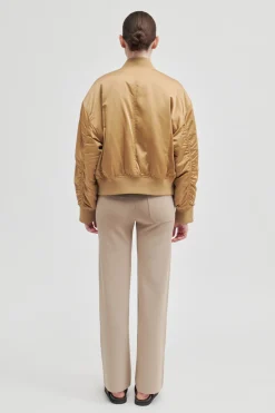 Online Bomber Cropped Jacket Kvinde Jakker Og Frakker