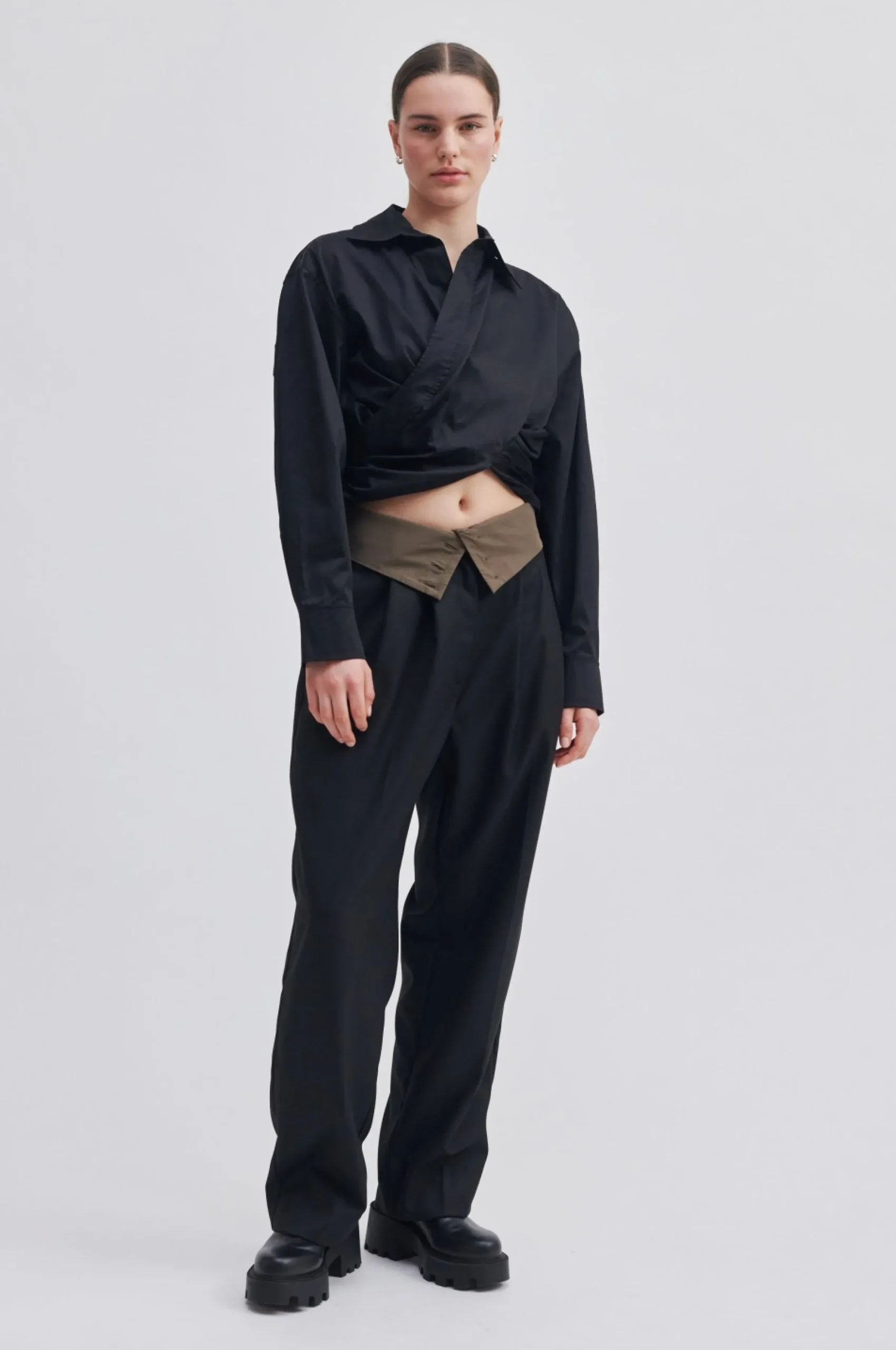 Clearance Closa Wrap Shirt Kvinde Skjorter Og Bluser