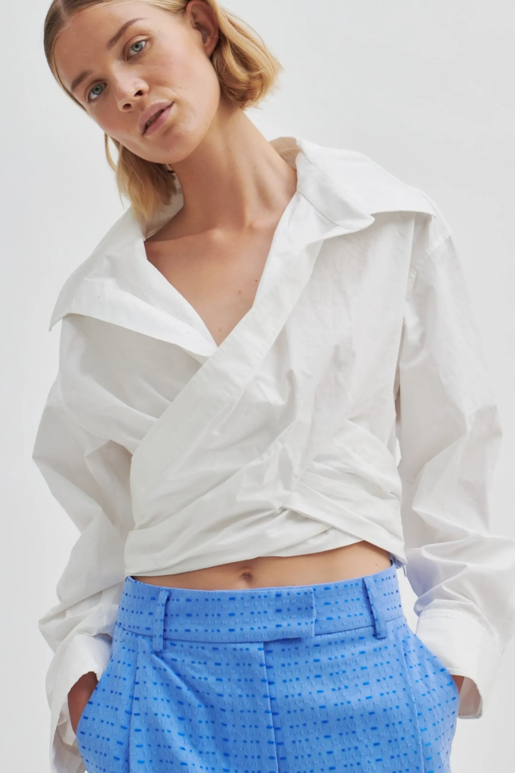 Online Closa Wrap Shirt Kvinde Skjorter Og Bluser