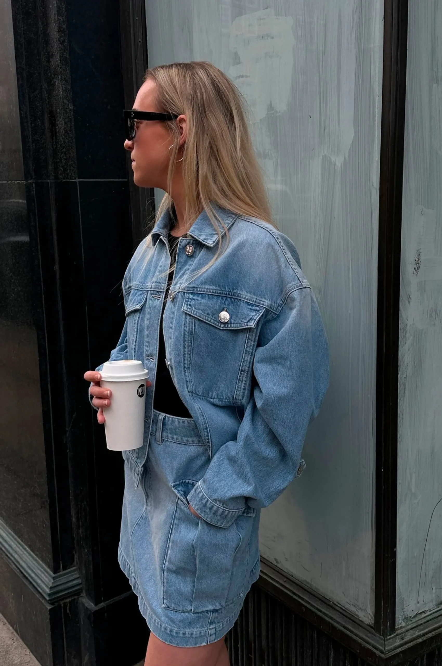 Sale Dustine Jacket Kvinde Denim