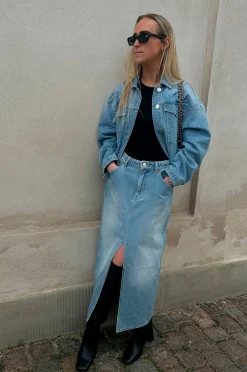 Sale Dustine Jacket Kvinde Denim