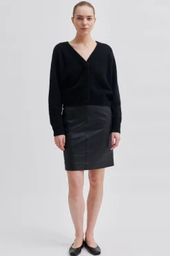 Francie Mini Leather Skirt Kvinde Nederdele Og Shorts