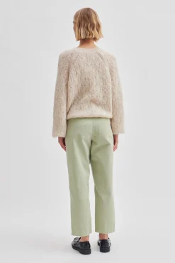 Hot Halla Knit O-Neck Kvinde Strik Og Cardigans