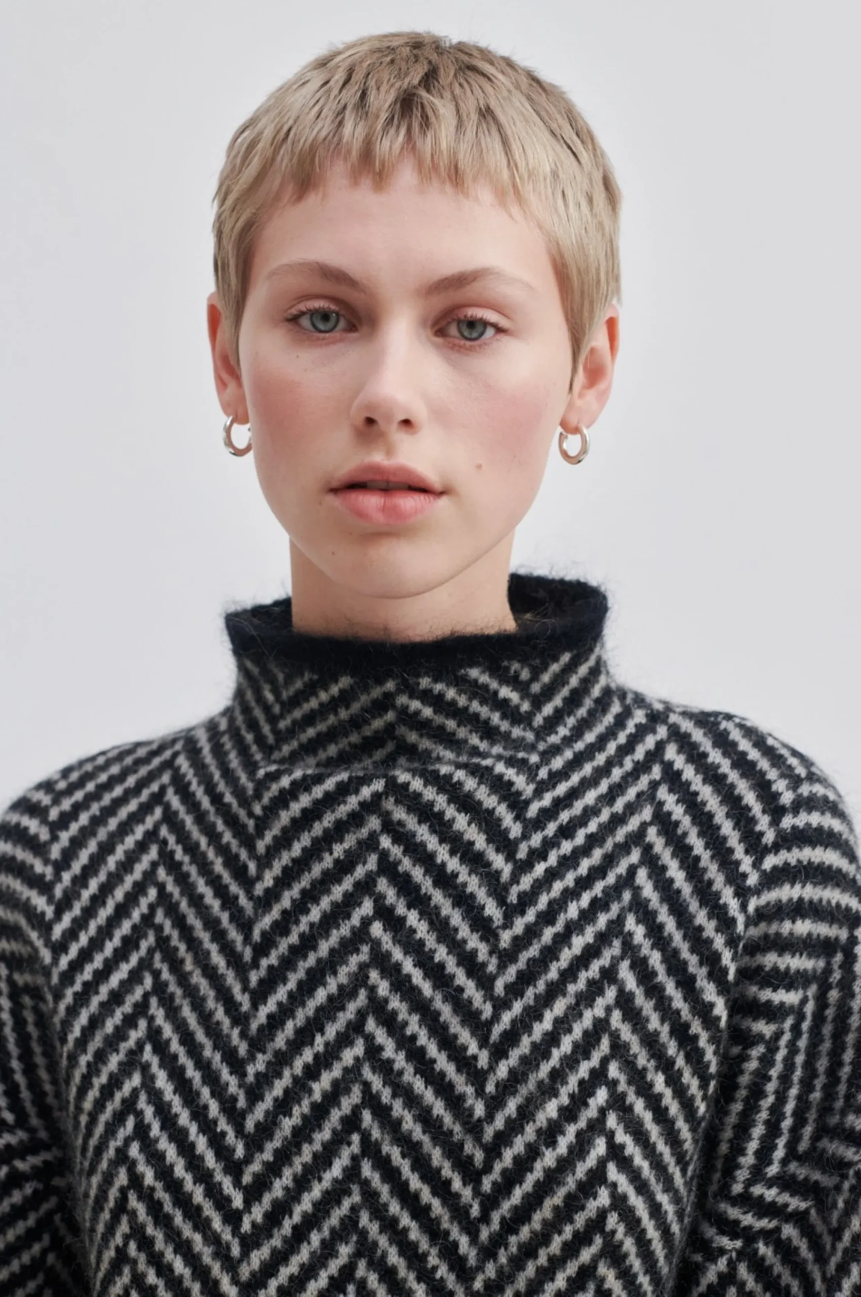 Herrin Knit New T-Neck Kvinde Strik Og Cardigans