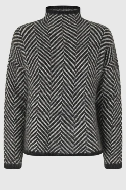 Herrin Knit New T-Neck Kvinde Strik Og Cardigans