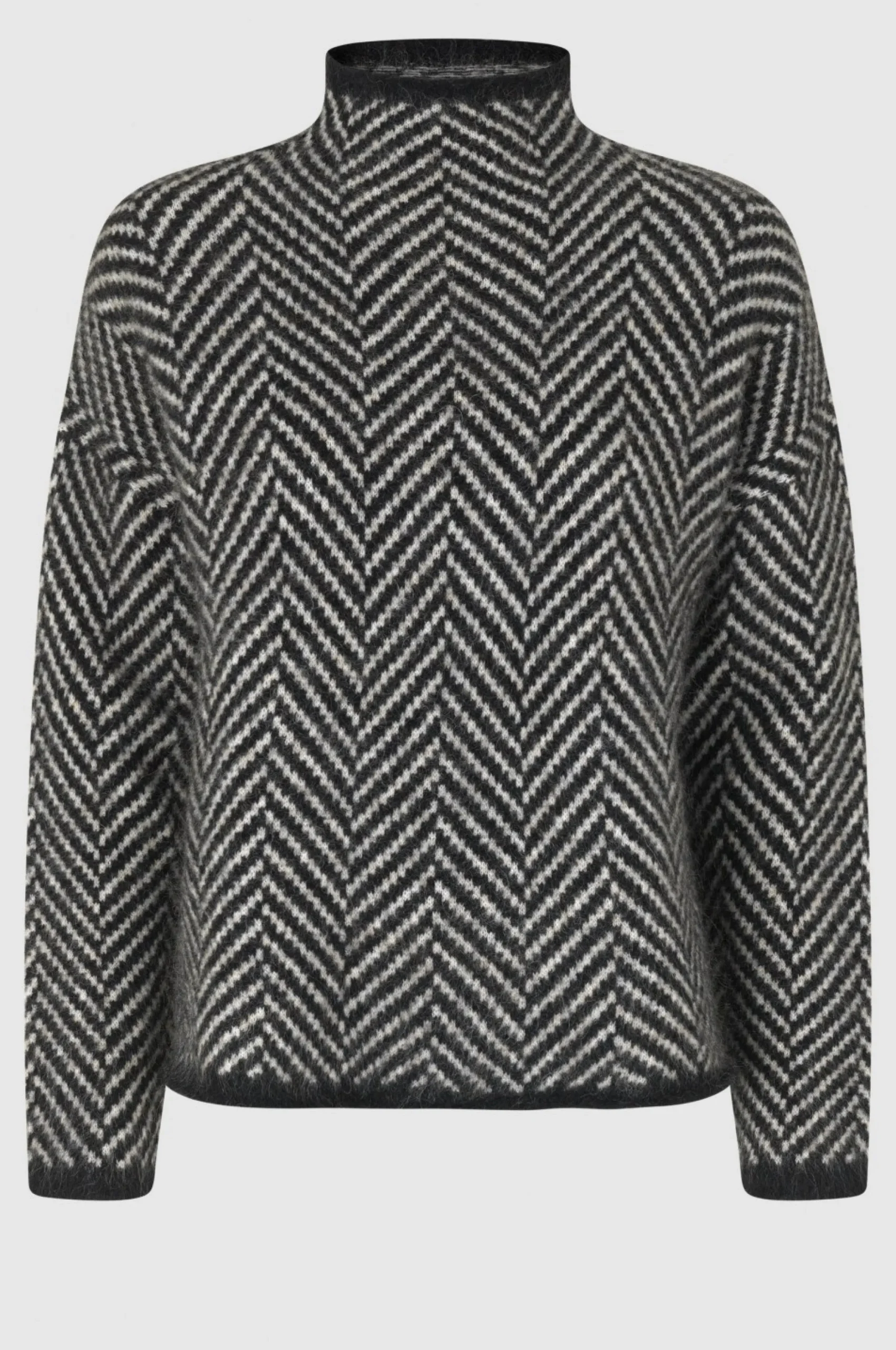 Herrin Knit New T-Neck Kvinde Strik Og Cardigans