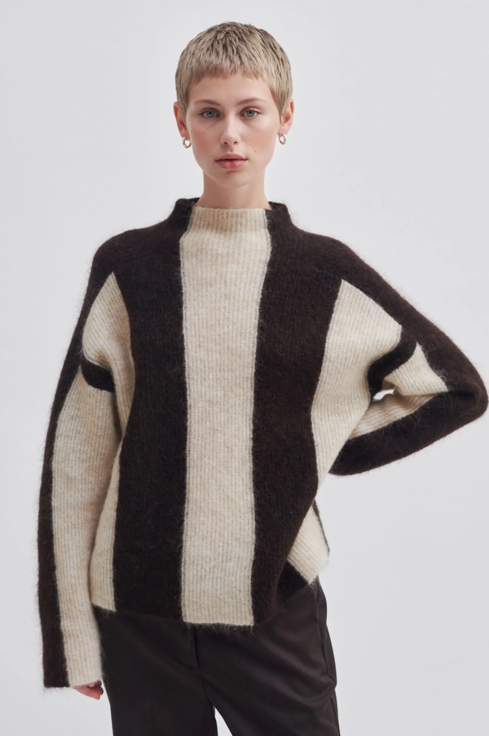 Online Hertha Knit T-Neck Kvinde Strik Og Cardigans