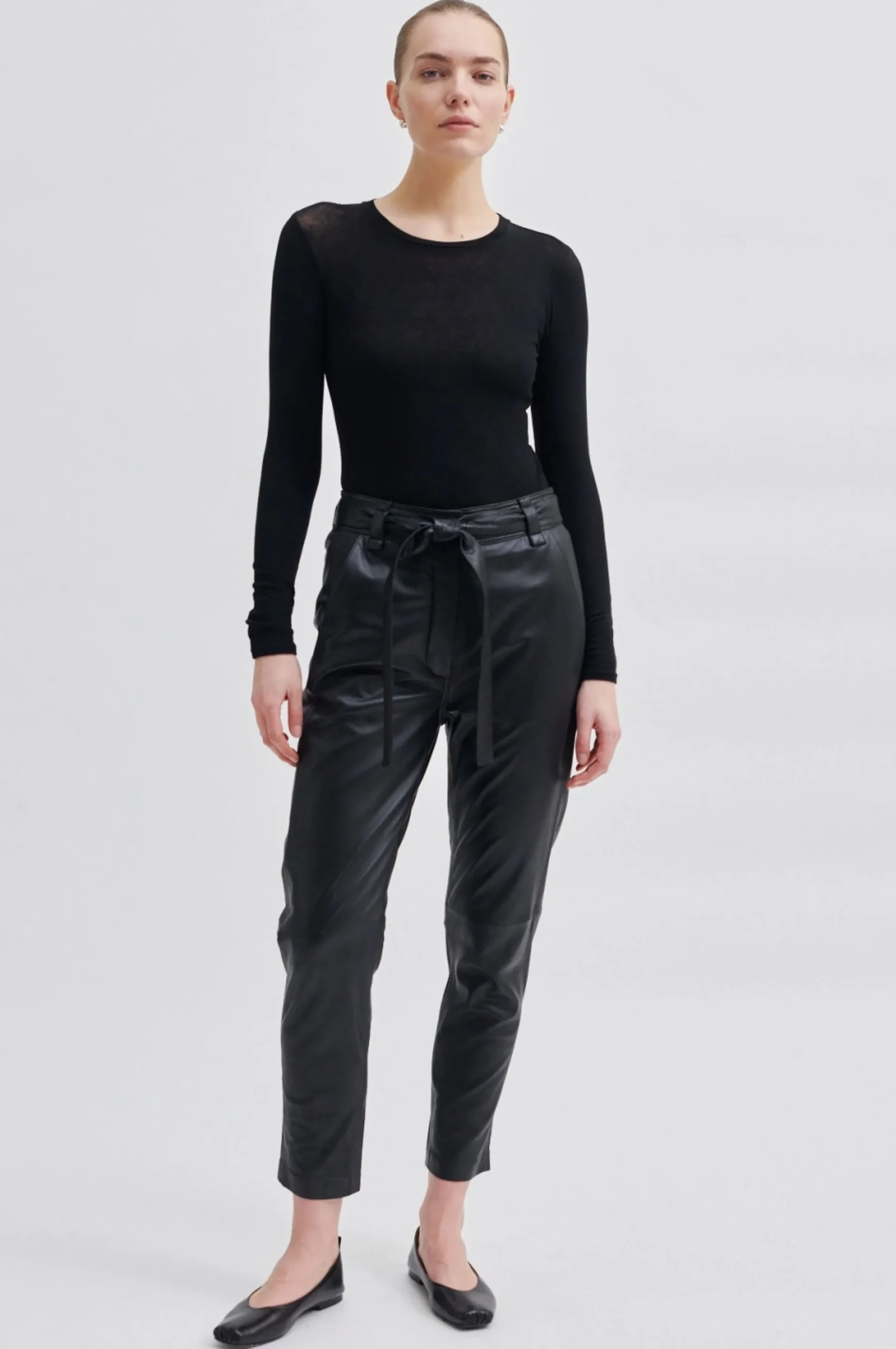 New Indie Leather New Trousers Kvinde Bukser Og Jeans
