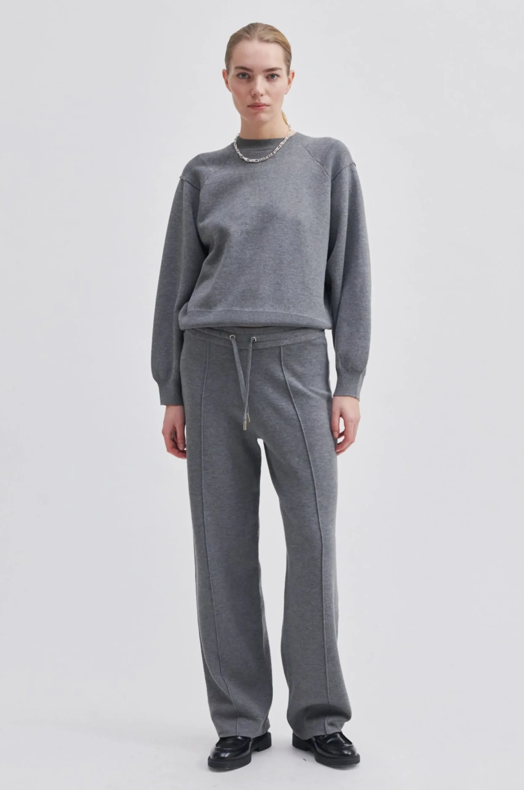 Hot Jasamin Knit O-Neck Kvinde Strik Og Cardigans