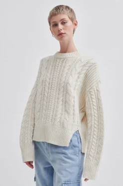 New Javi Knit O-Neck Kvinde Strik Og Cardigans