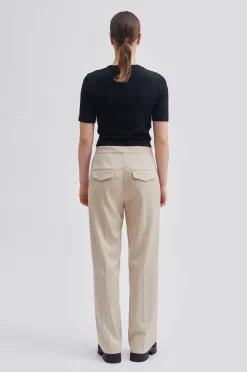 Hot Kaleem Straight Trousers Kvinde Bukser Og Jeans