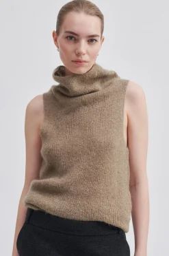 Hot Kinne Knit Vest Kvinde Strik Og Cardigans