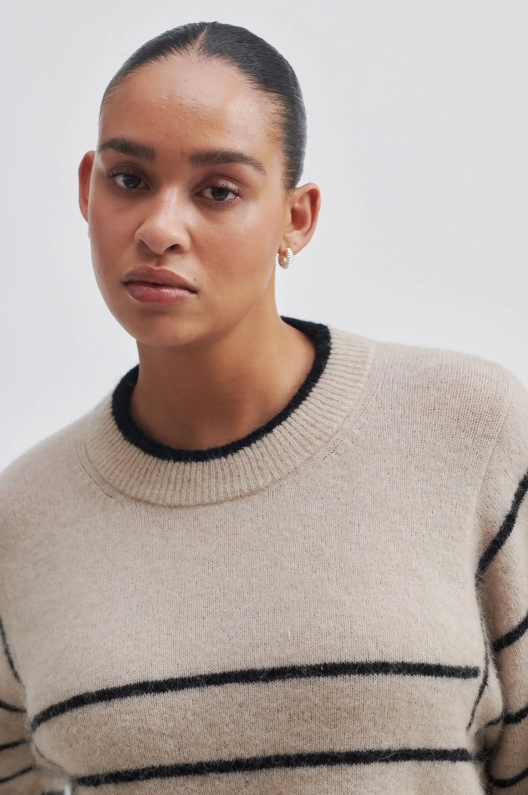 New Laila Knit O-Neck Kvinde Strik Og Cardigans
