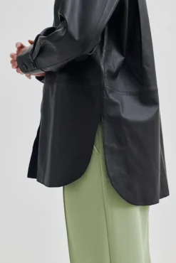 Best Lito Leather Shirt Kvinde Skjorter Og Bluser