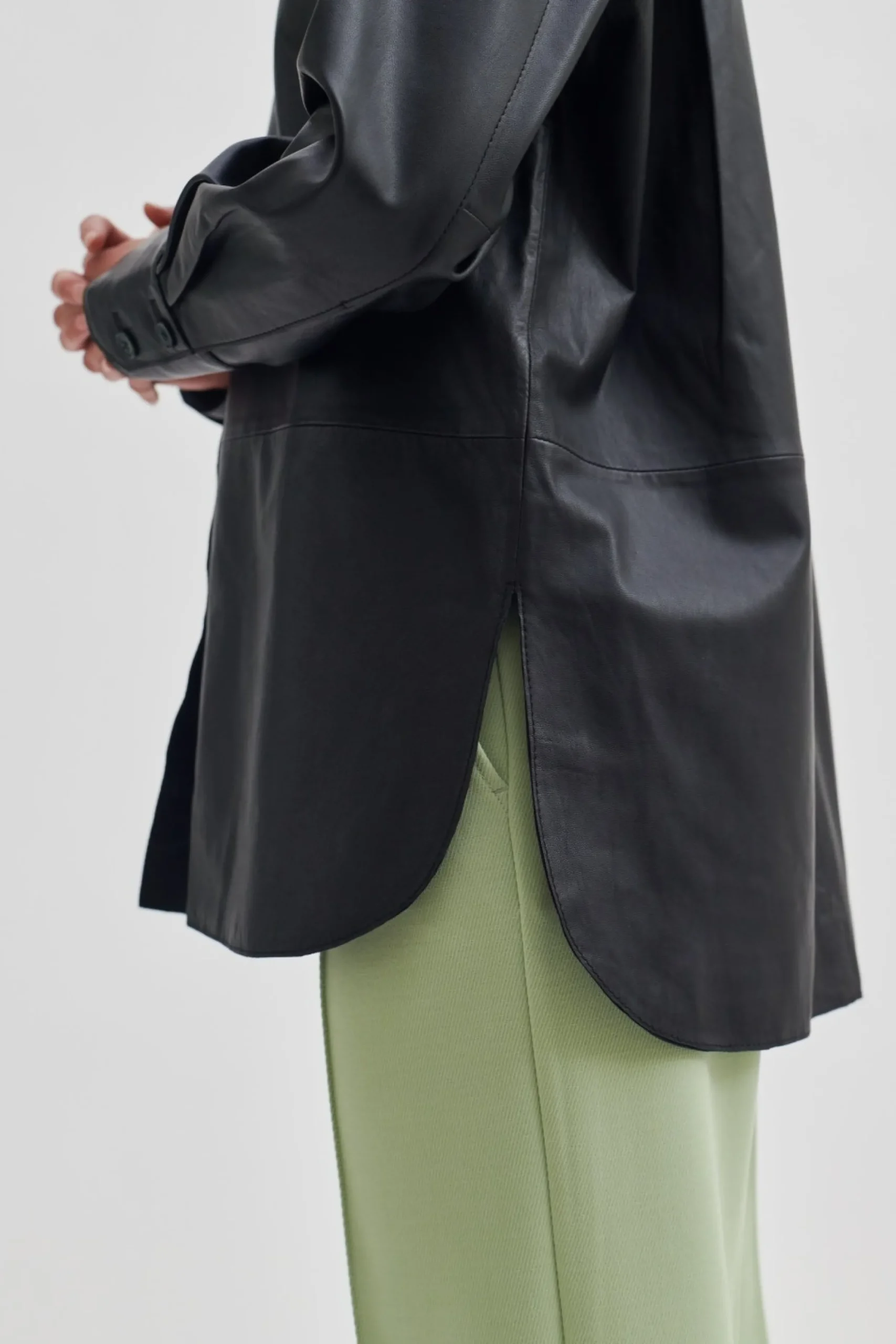 Best Lito Leather Shirt Kvinde Skjorter Og Bluser