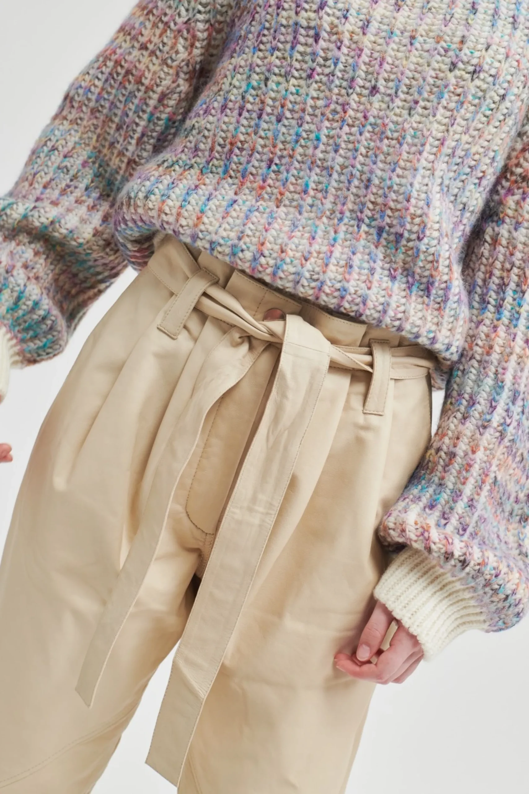 Sale Lito Leather Trousers Kvinde Bukser Og Jeans