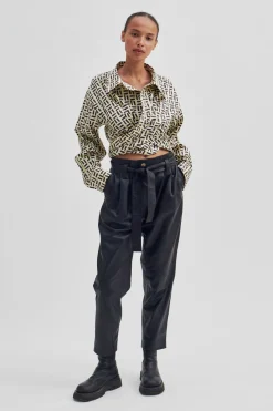 Online Lito Leather Trousers Kvinde Bukser Og Jeans