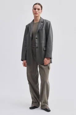 Online Lito New Leather Blazer Kvinde Blazere
