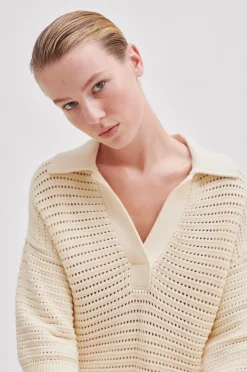 New Mantova Knit Collar Kvinde Strik Og Cardigans