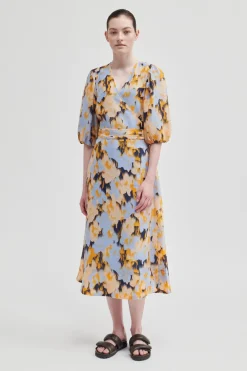 New Marigold Wrap Dress Kvinde Kjoler