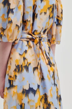 New Marigold Wrap Dress Kvinde Kjoler