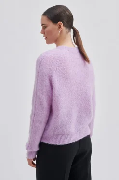 Clearance Millian Knit O-Neck Kvinde Strik Og Cardigans