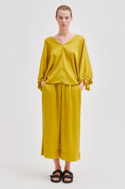 New Mingai Cropped Trousers Kvinde Bukser Og Jeans