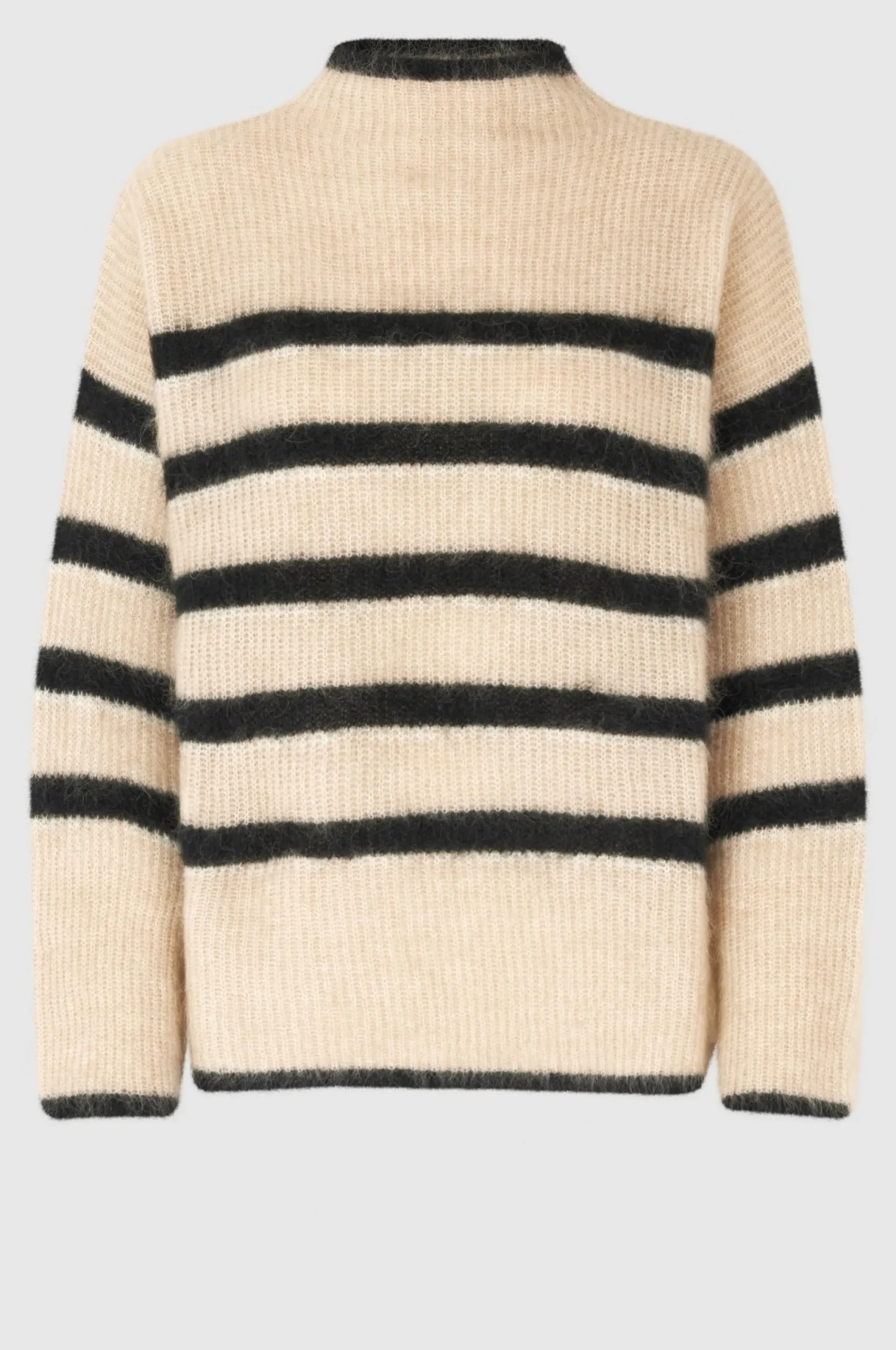 Online Ovala Knit T-Neck Kvinde Strik Og Cardigans