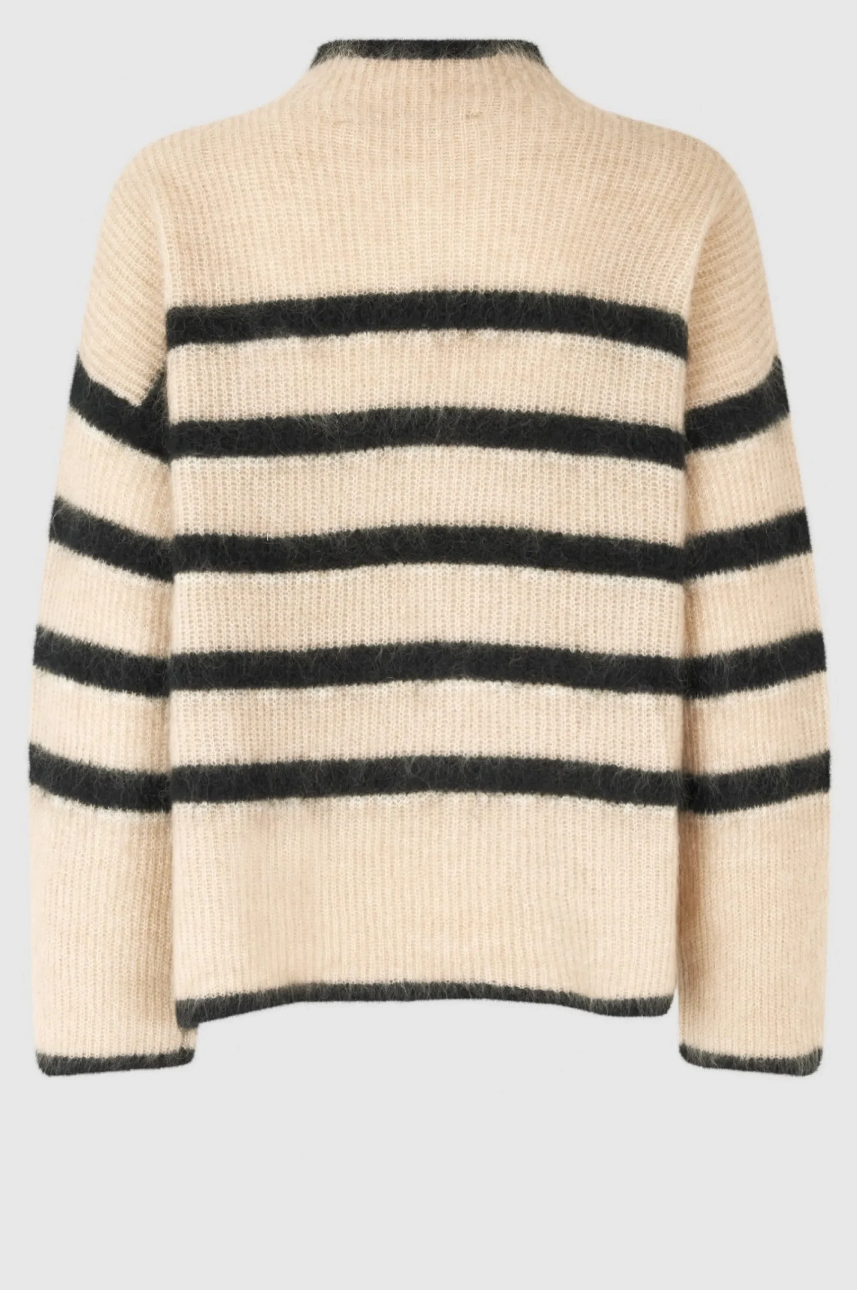 Online Ovala Knit T-Neck Kvinde Strik Og Cardigans
