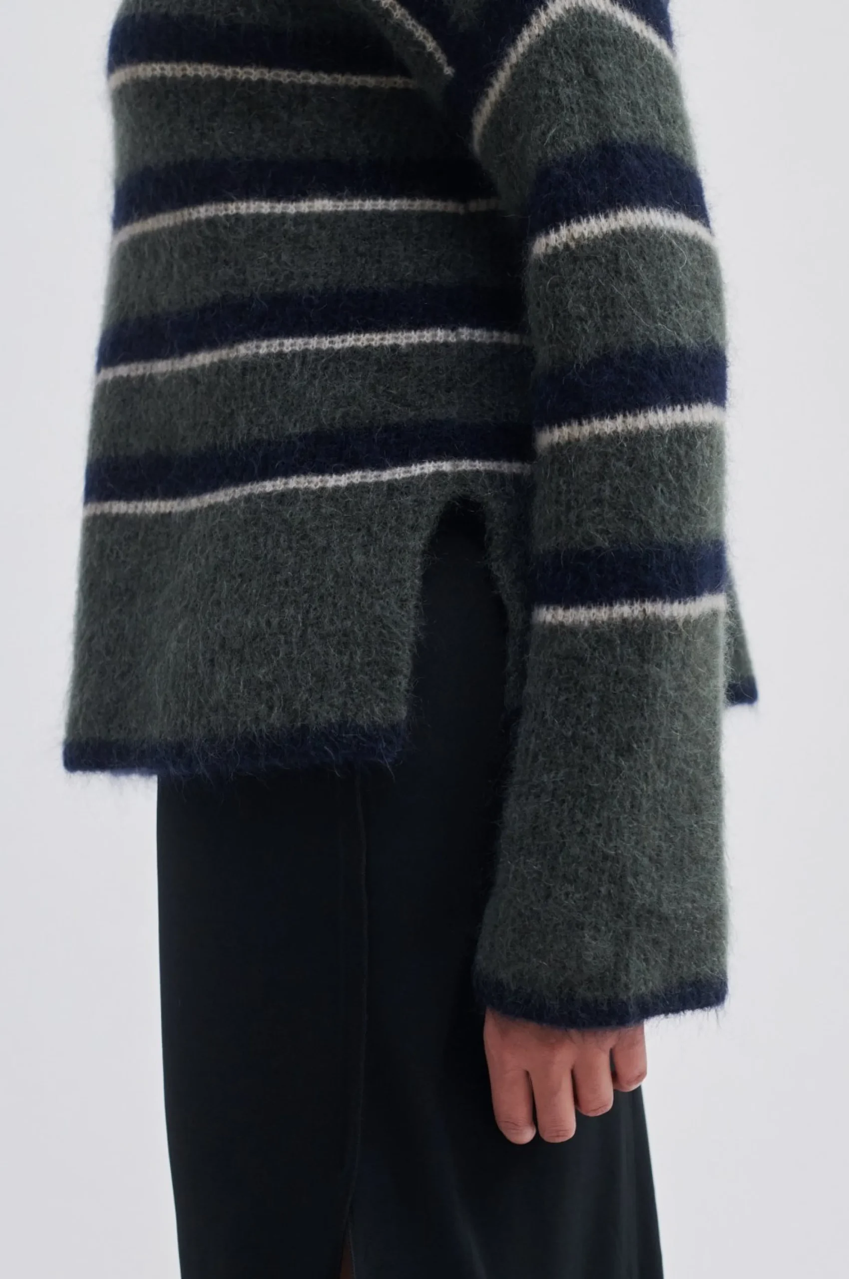 Ovala Knit T-Neck Kvinde Strik Og Cardigans