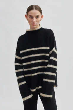 Hot Ovalis Knit T-Neck Kvinde Strik Og Cardigans