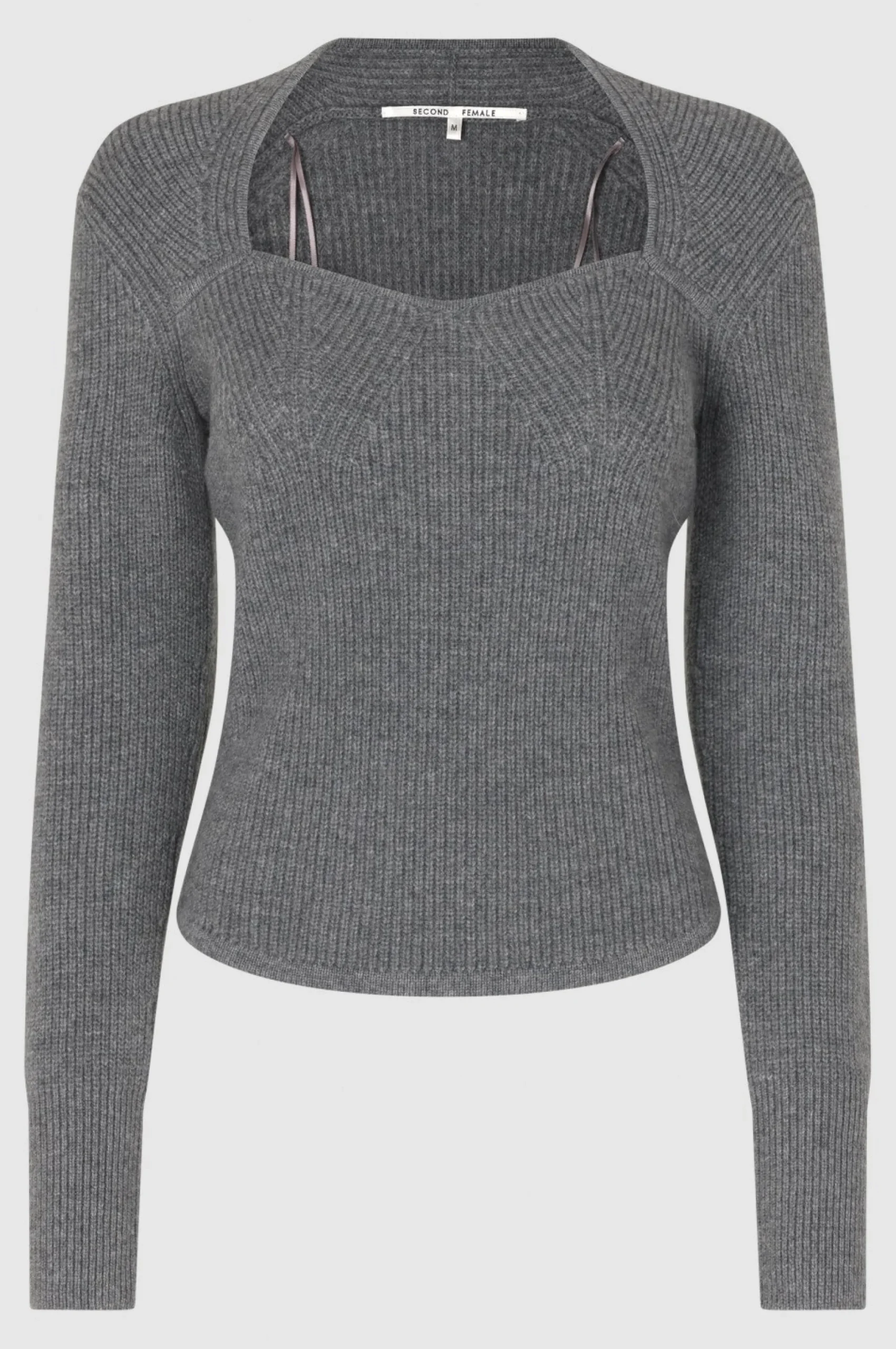 Outlet Palula Knit Open Neck Kvinde Strik Og Cardigans