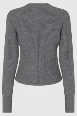 Outlet Palula Knit Open Neck Kvinde Strik Og Cardigans