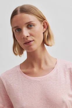 Online Peony O-Neck Tee Kvinde Toppe Og T-Shirts
