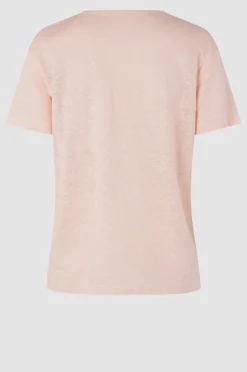 Outlet Peony Ss V-Neck Tee Kvinde Toppe Og T-Shirts