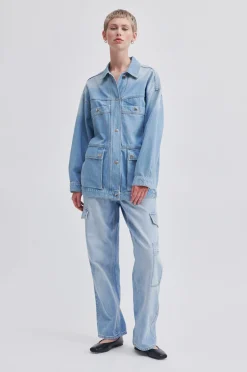 Best Sandja Jacket Kvinde Denim
