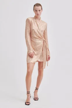 Hot Shine On Wrap Dress Kvinde Kjoler