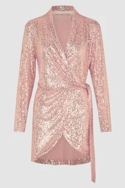 Hot Shine On Wrap Dress Kvinde Kjoler