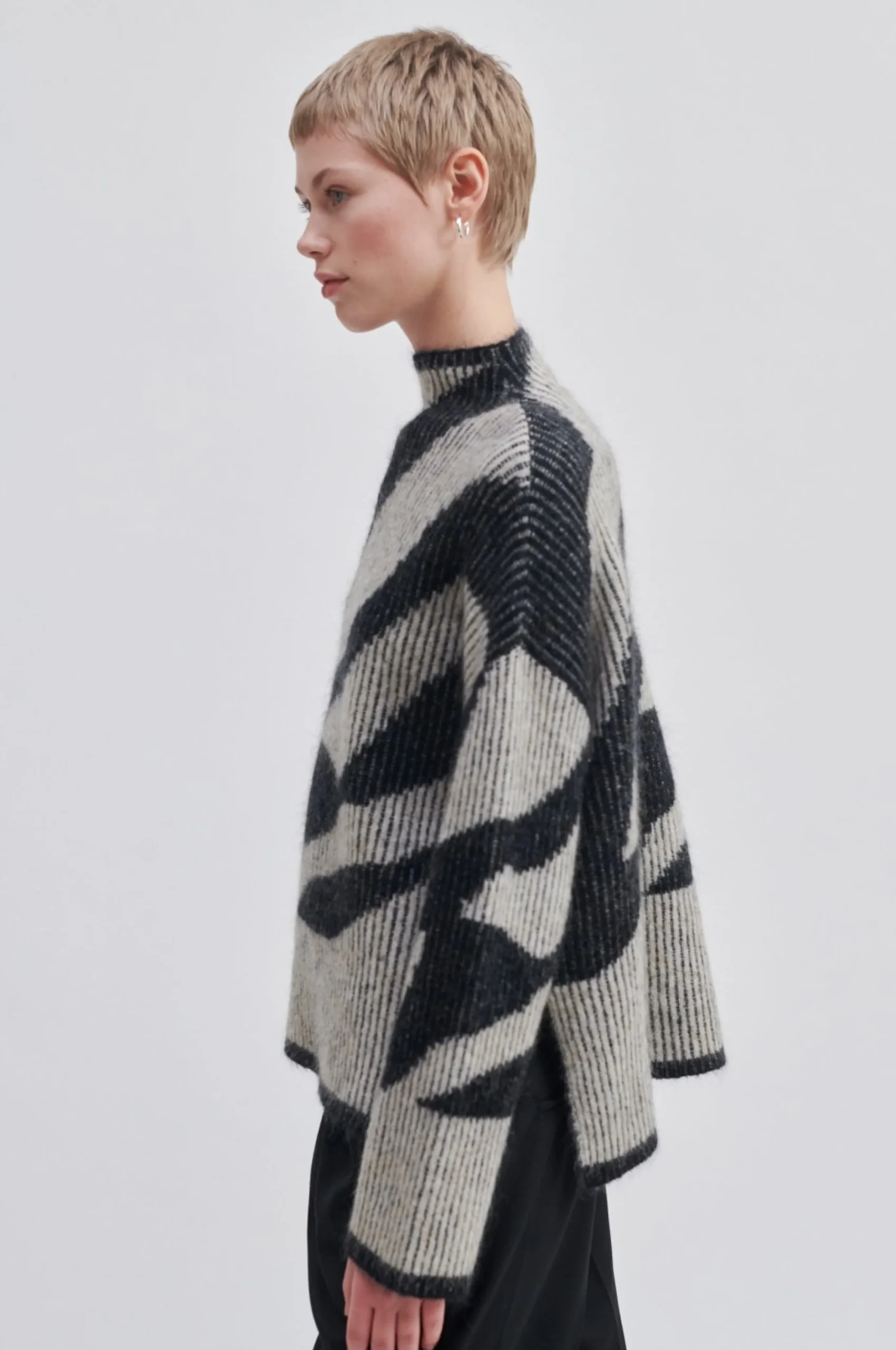 Hot Tallaha Knit T-Neck Kvinde Strik Og Cardigans