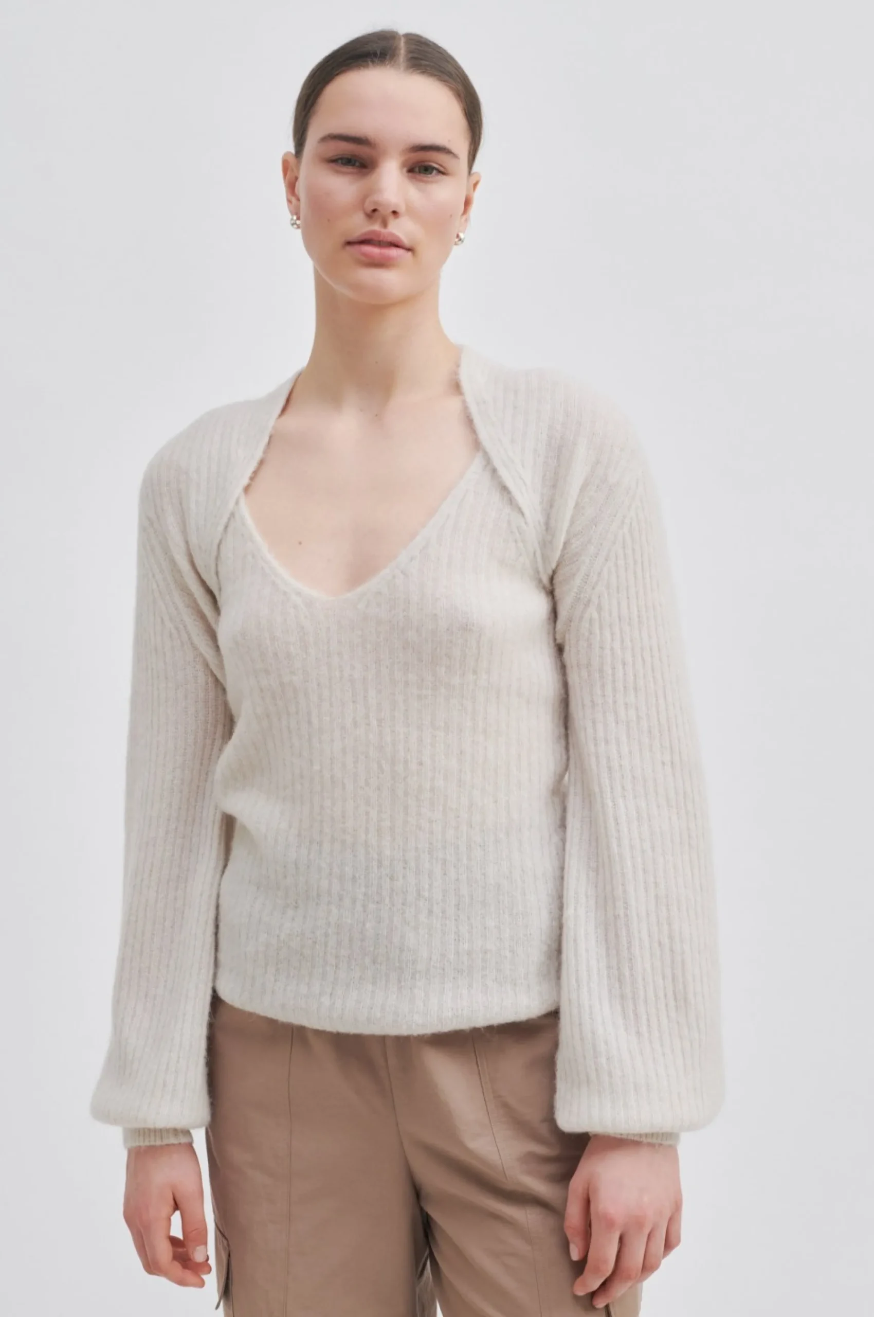 Ymma Knit Bolero Kvinde Strik Og Cardigans