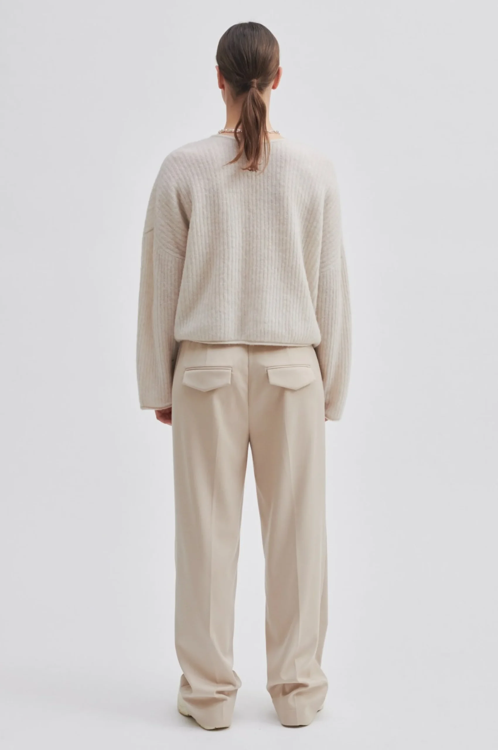 Sale Ymma Knit Open Back Kvinde Strik Og Cardigans