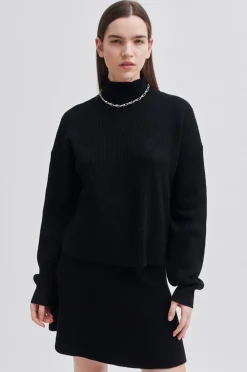 Best Ysamil Knit T-Neck Kvinde Strik Og Cardigans