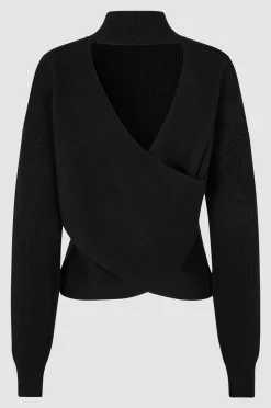 Best Ysamil Knit T-Neck Kvinde Strik Og Cardigans